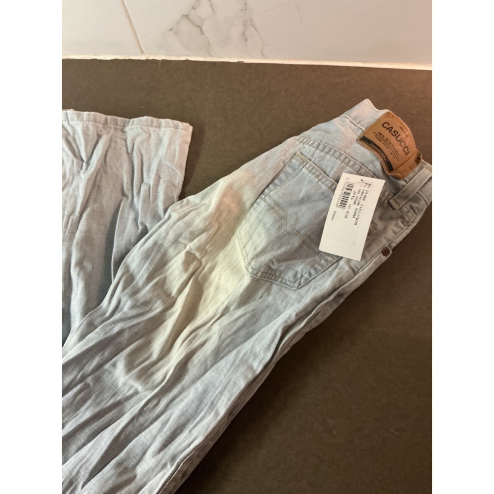 Casucci Women Light Wash Denim Jeans Straight Leg Blue DIANE 1161/CW28 Size 26 - Picture 7 of 7